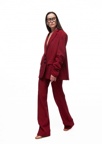 Брюки CHERRY LOST(ЧЕРРИ ЛОСТ) в бордовом цвете - 40-42 (XS-S) - Бордовый