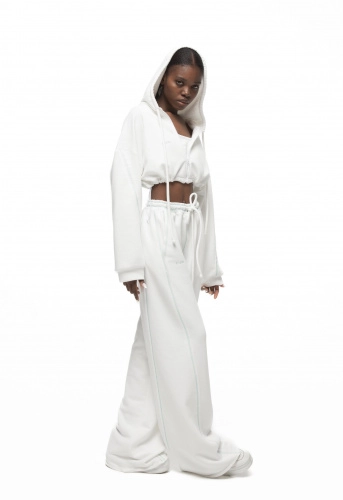 Худи MILK MIAMI(МИЛК МАЯМИ) в белом цвете - 40-42 (XS-S) - Молочный